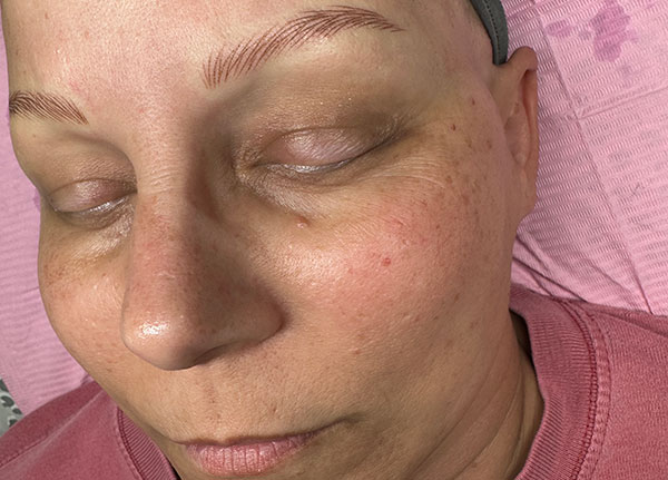Professional brow services results for clients in Huntsville Alabama